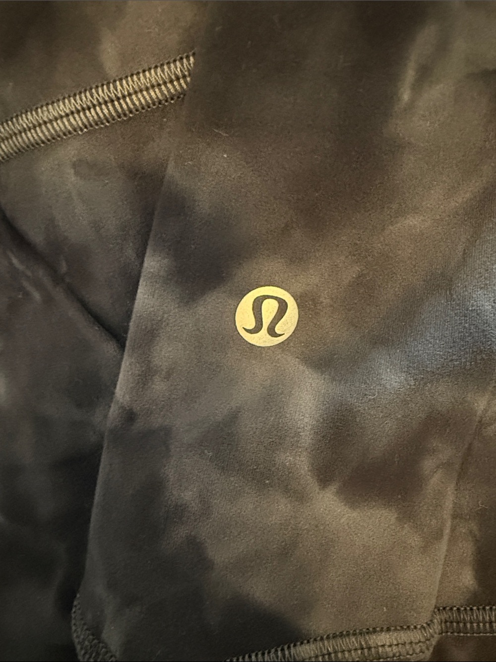 lululemon athletica Black Leggings with Gold Logo